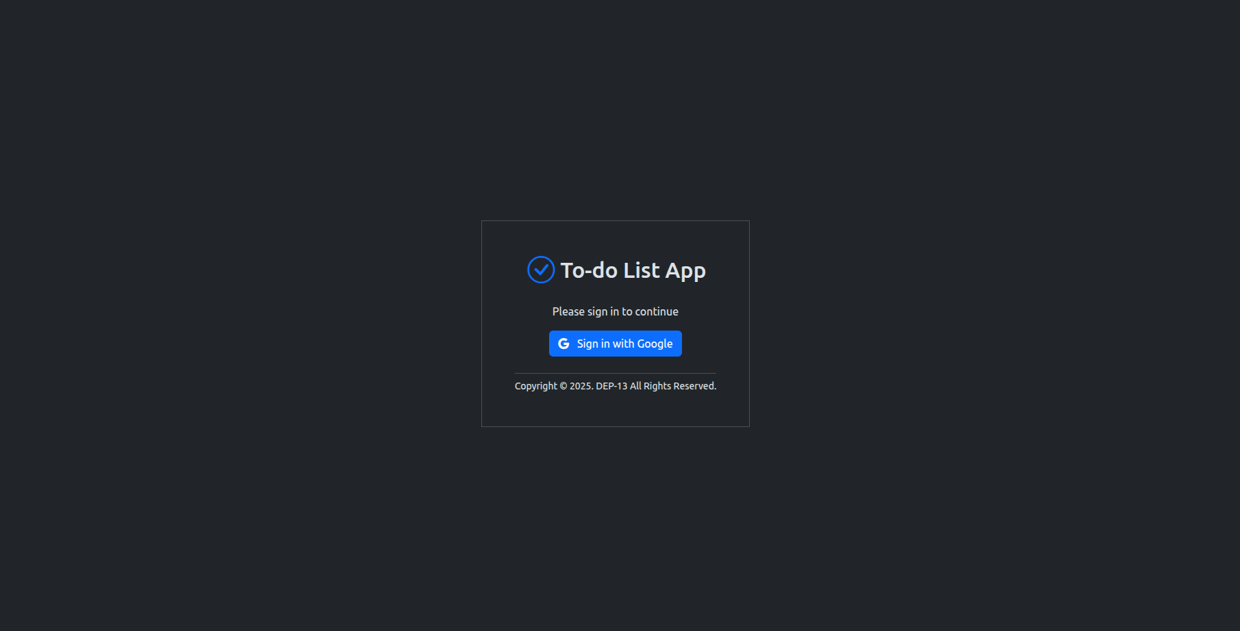 To-Do List App Screenshot